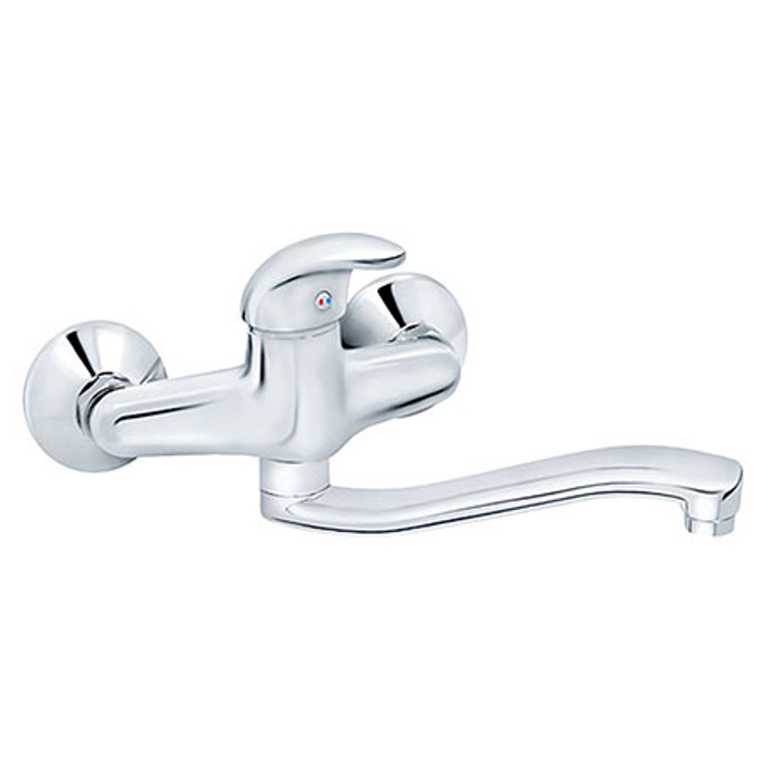 Slika Baterija PERLA za sudoperu i lavabo izliv 200 mm S zidna jednoručna JP321S20