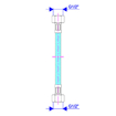 Slika Brinoks crevo 1/2-1/2 žž 450 mm 