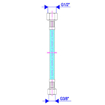 Slika Brinoks fleksibilno crevo 1/2-3/8 žensko-žensko 600 mm