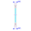 Slika Brinoks crevo 3/8-3/8 žž 250 mm