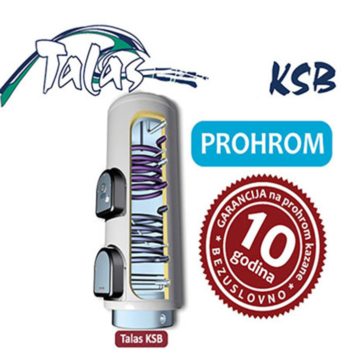 Slika Solarni bojler ELIT TALAS KSB250 INOX 250L podni sa dva izmenjivača