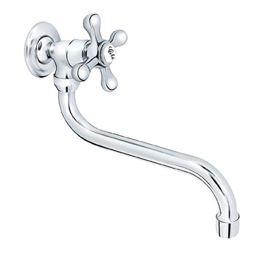 Slika Baterija NOSTALGIJA hladne vode zidna donji izliv 200 mm 52S200