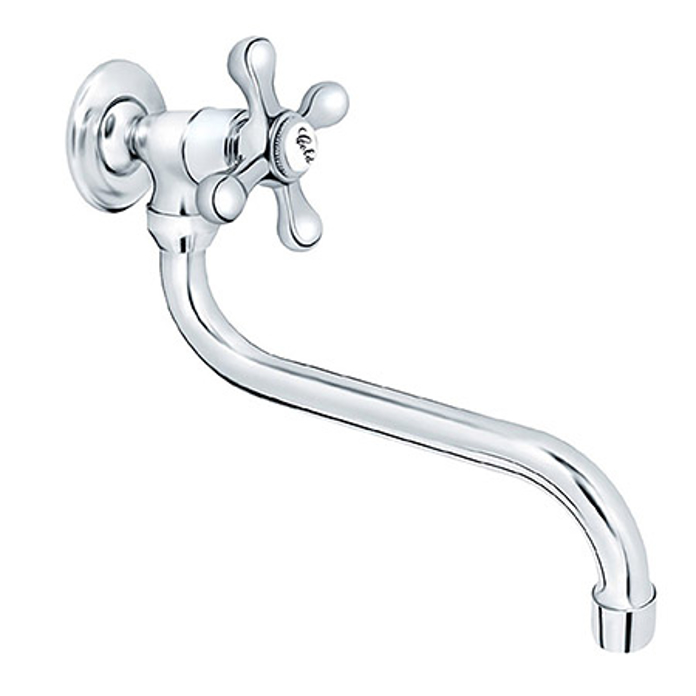 Slika Baterija NOSTALGIJA hladne vode zidna donji izliv 200 mm 52S200