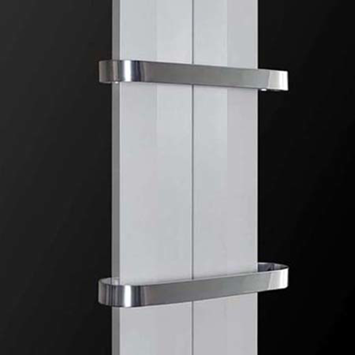 Slika CINI Finesa kupatilski električni radijator 404x1000 MONO beli sa hrom prečkom