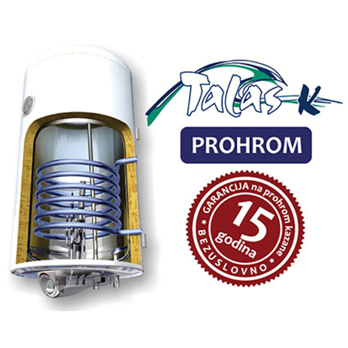 Slika Bojler ELIT TALAS X100K kombinovani INOX Ø450 100L levi