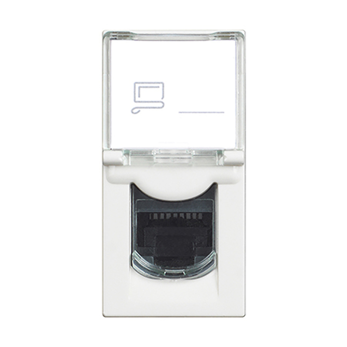 Slika Bticino Classia telefonska utičnica RJ11 1M bela RW4258RJ11