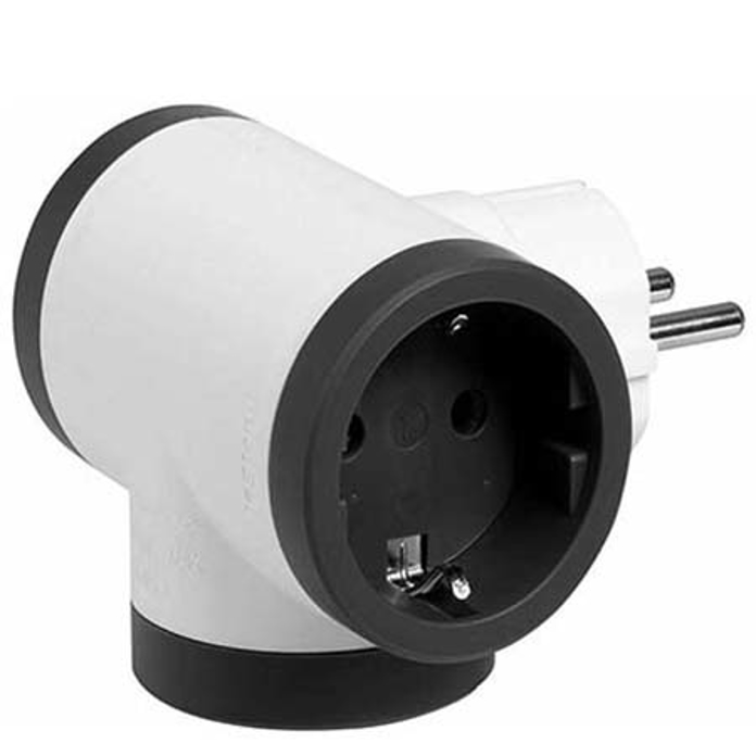 Slika Utikač adapter 3×2P+E beli Legrand 694520