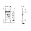 Slika Duofix Sigma montažni element za lavabo Geberit 111.430.00.1