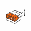 Slika WAGO 2273-203 KLEMA 3x0,5-2,5mm 450V/4kV/2 24A