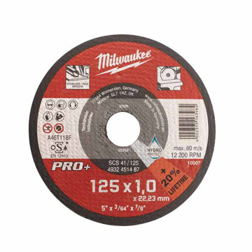 Slika Milwaukee rezni disk za metal 125x1.0x22.23mm 4932451487