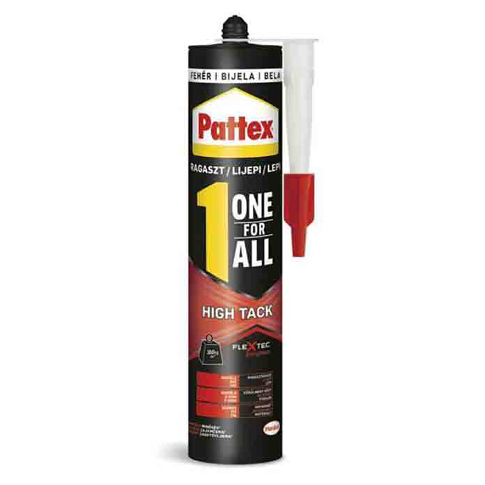 Slika Pattex ONE FOR ALL High Tack montažni lepak – beli, 440 g