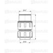 Slika Manžetna štelujuca gibljivu cev 5/4″ (2233)