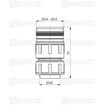 Slika Manžetna štelujuca gibljivu cev 6/4″ (2228)