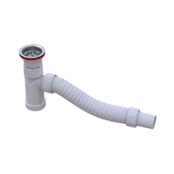 Slika Sifon za lavabo KRUTI ISAFLEX (230 000) – sa integrisanim vodenim zaptivačem