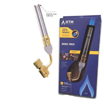 Slika Brener za MAPP gas sa dve cevi HT-2 RTM – profesionalni brener za lemljenje