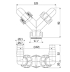 Slika Dvostruki priključak creva 17 – 23 mm P148