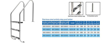 Slika Merdevine Standard 3 stepenika FINOFOREST AISI 304 FLANSA