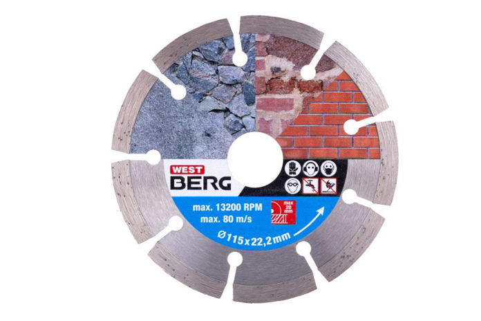 Slika Rezna ploča dijamantska segment Ø115 x 1.8 x 22.2 mm DIAMANT 77.017 / 21111