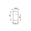 Slika Ukrasna kapa ventila 1/2" GOLD PKA24SG M24x1