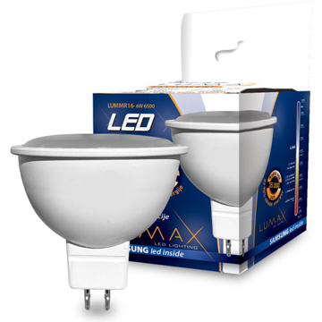 LED sijalica LUMMR16 6W GU5.3 sa hladno belim svetlom 6500K