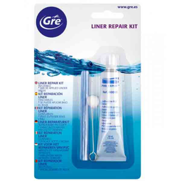 GRE 40080 komplet za popravku bazena sa lepkom i flekama za PVC obloge
