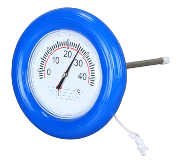 Plivajući okrugli termometar Nero za bazen sa skalom za merenje temperature vode