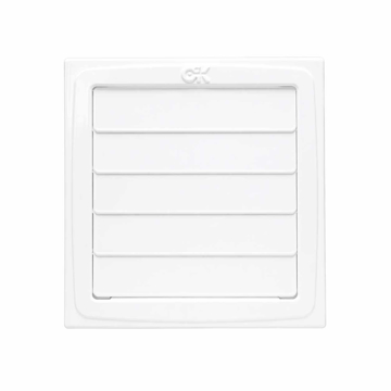Gravitaciona ventilaciona rešetka 150x150 bela za spoljašnju montažu i ventilaciju