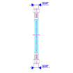 Slika Brinoks fleksibilno crevo 3/8-3/8 žensko-žensko 350 mm