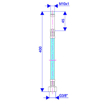 Slika Brinoks fleksibilno crevo za bateriju sa produžetkom 45 mm M10 x 3/8 400 mm
