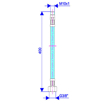 Slika Brinoks fleksibilno crevo za bateriju M10 x 3/8 400 mm