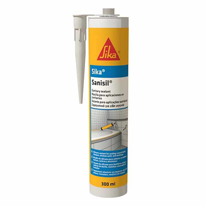 Slika Sika Sanisil sanitarni silikon beli 300 ml