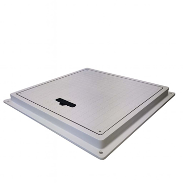 Slika Poklopac za šahtu PVC četvrtasti 400x400 mm bez rupica otvor 340x340 mm