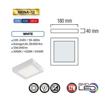 Slika LED panel nadgradni ARINA-12 kocka 6000K 12 W