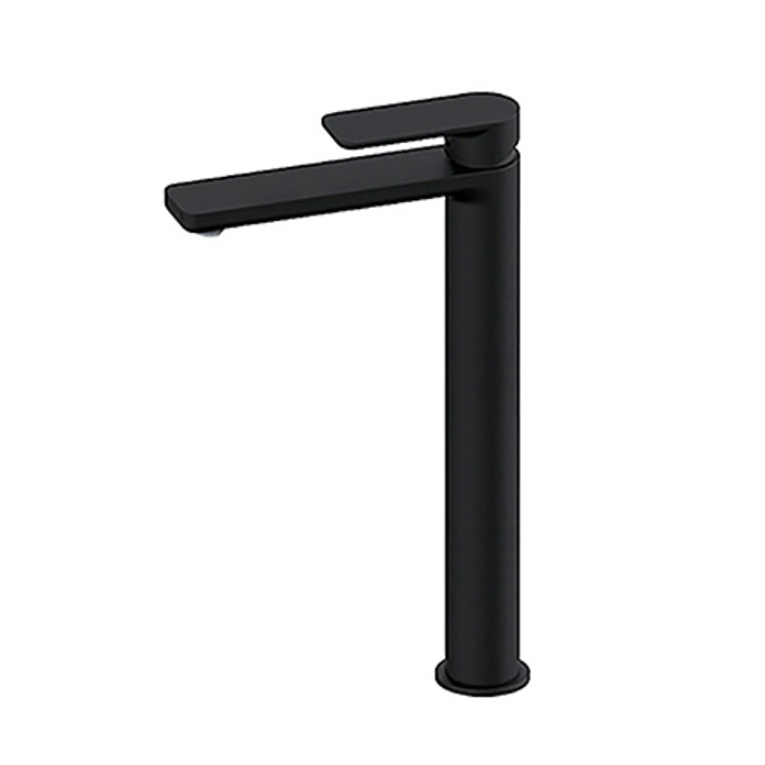 Baterija S2 BLACK 230109B za lavabo, mat crna jednoručna stojeća baterija minimalističkog dizajna
