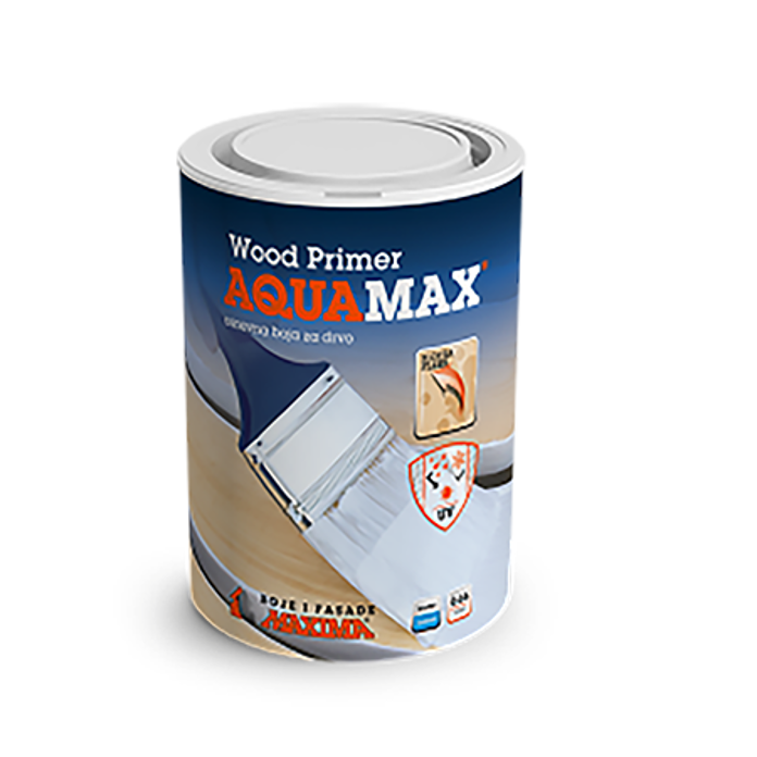 Slika MAXIMA AQUAMAX Wood Primer osnovna boja za drvo 650 ml