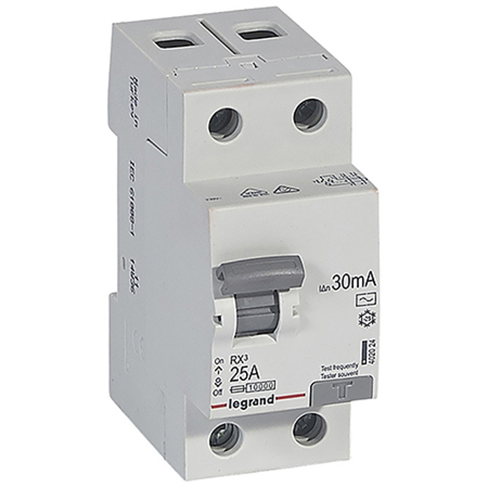 Slika Sklopka DIF 2P 30 mA AC 25A Legrand 402024