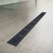 Slika Tuš kanalica APZ10 BLACK 550 mm crna mat sa perforiranom rešetkom Alca