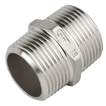Slika Prohromski dupli nipli 6/4" INOX AISI 316
