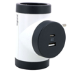 Slika Utikač razvodnik 2×2P+E rotirajući + USB A+C Legrand 694522