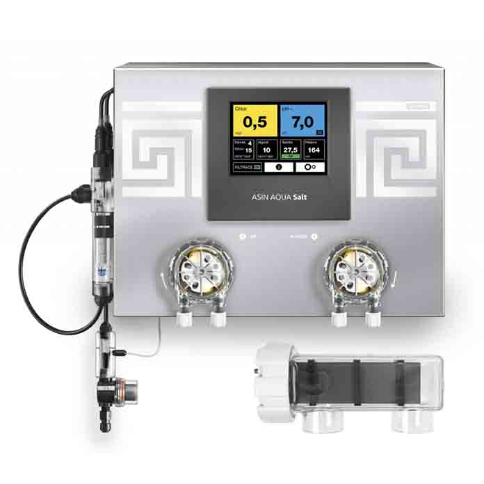 ASIN Aqua Salt CLF elektroliza sa dozirnim pumpama i touchscreen kontrolom za bazen
