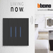 Slika BTicino Living Now maska 2M crna KG01M2