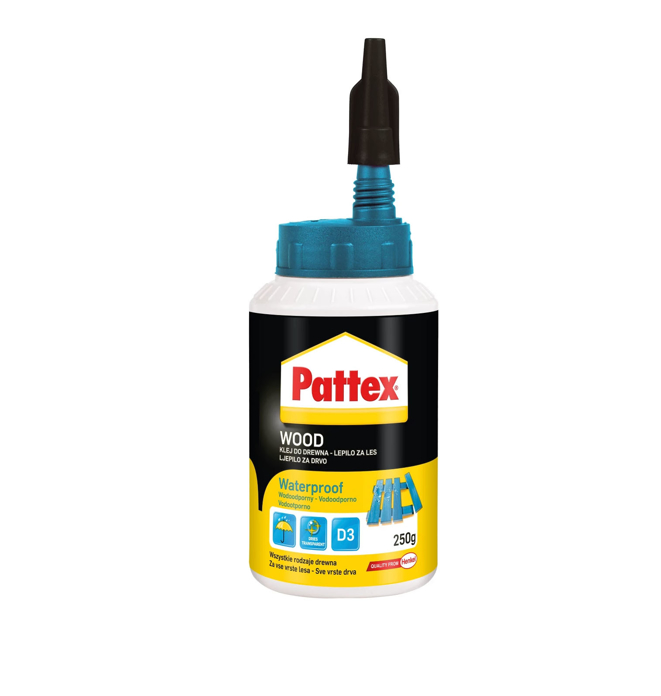 Slika Pattex WOOD WATERPROOF 250 g – vodootporni lepak za drvo