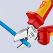 Slika Knipex kose sečice izolovane 1000V VDE hromirane 160 mm 70 06 160