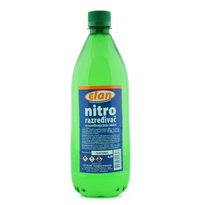 Slika Nitro razređivač ELAN 0.8L – za boje, lakove i čišćenje pribora