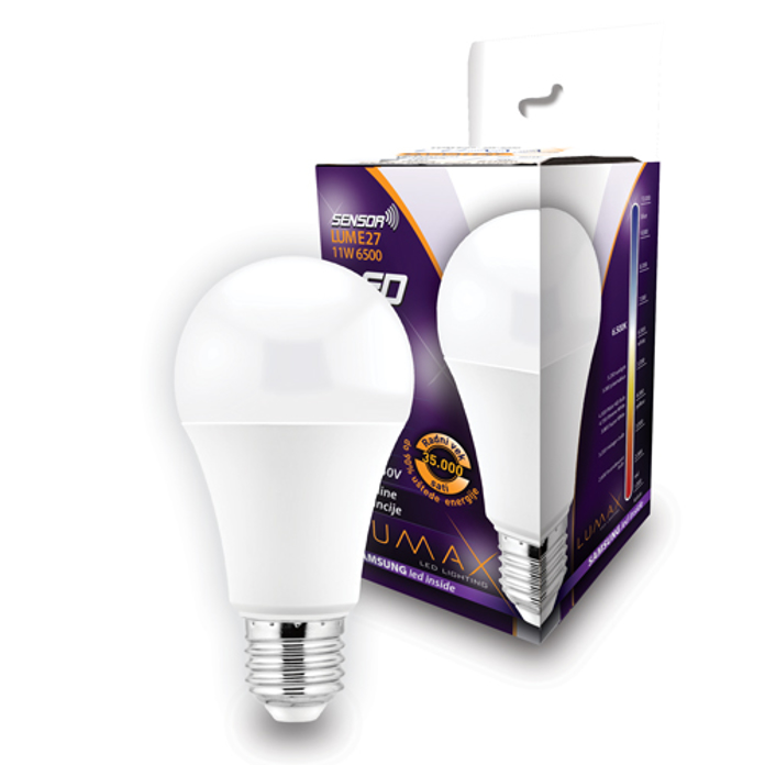 Slika Sijalica LED SENSOR LUME27-11W E27 6500K 1000lm