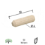 Slika Tipl drveni fi6x32mm rebrasti 50kom DBP1