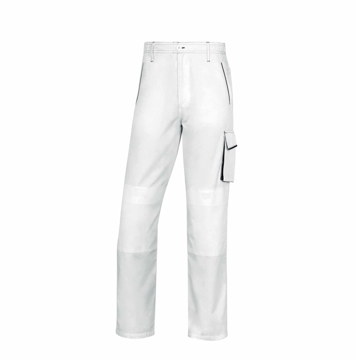Belo sive radne pantalone MACH 6 PANOSTYLE  sa funkcionalnim džepovima i ojačanjima za kolena